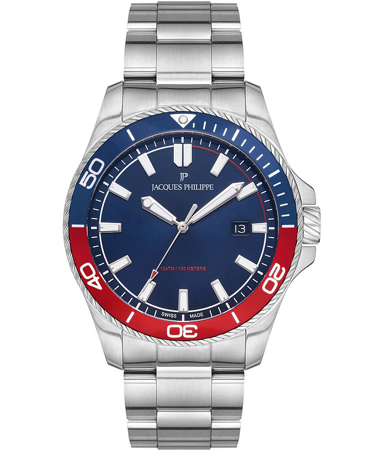 Часы Jacques Philippe Athletic JPQGS141336 — мужские, синий