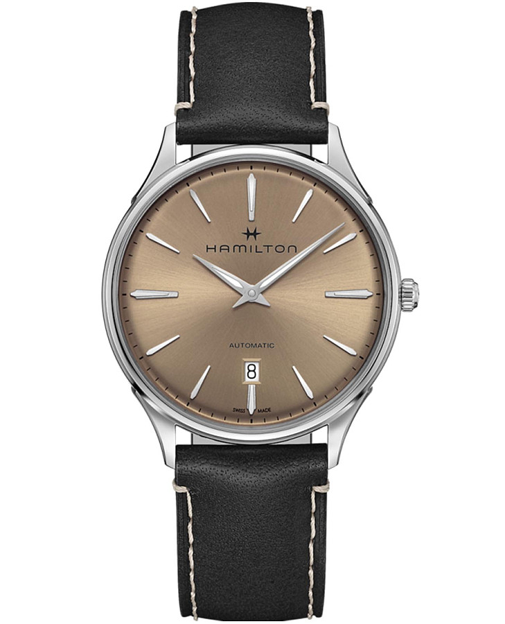 Часы Hamilton Jazzmaster Thinline Auto H38525721 — мужские, бежевый