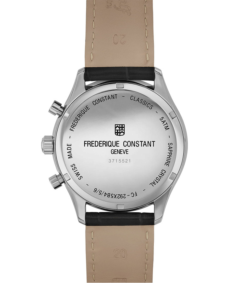 Часы Frederique Constant Classics Quartz Chronograph FC-292MS5B6 — сталь металл, Швейцария