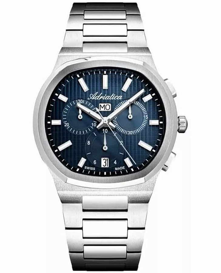 Часы Adriatica A8349.5115CH — мужские, синий