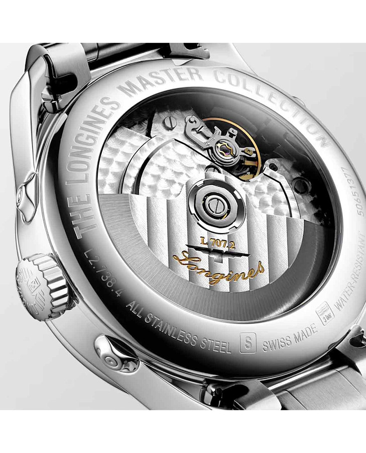 Часы Longines Master Collection L2.738.4.71.6 — женские, нержавеющая сталь