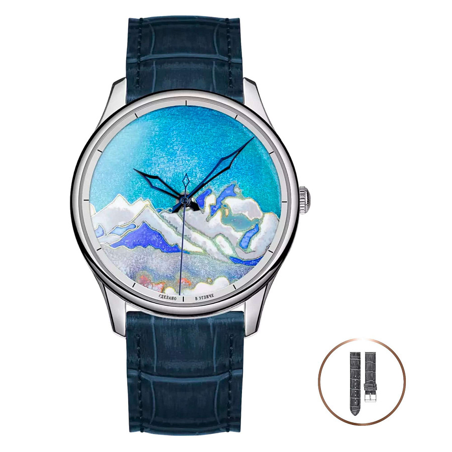 Часы УЧЗ ART Соло 8127L-3 — кожаный, мужские