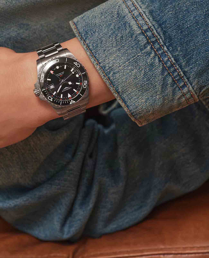 Часы Longines HydroConquest L3.790.4.56.6 — Швейцария, механические