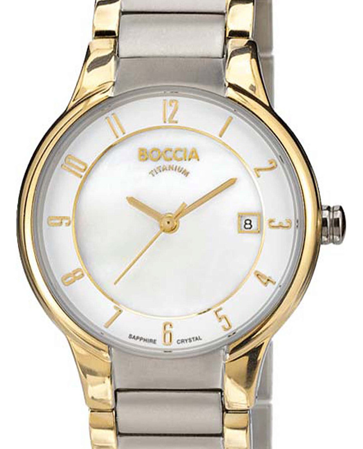 Часы Boccia Titanium 3301-02 — кварцевые, титан