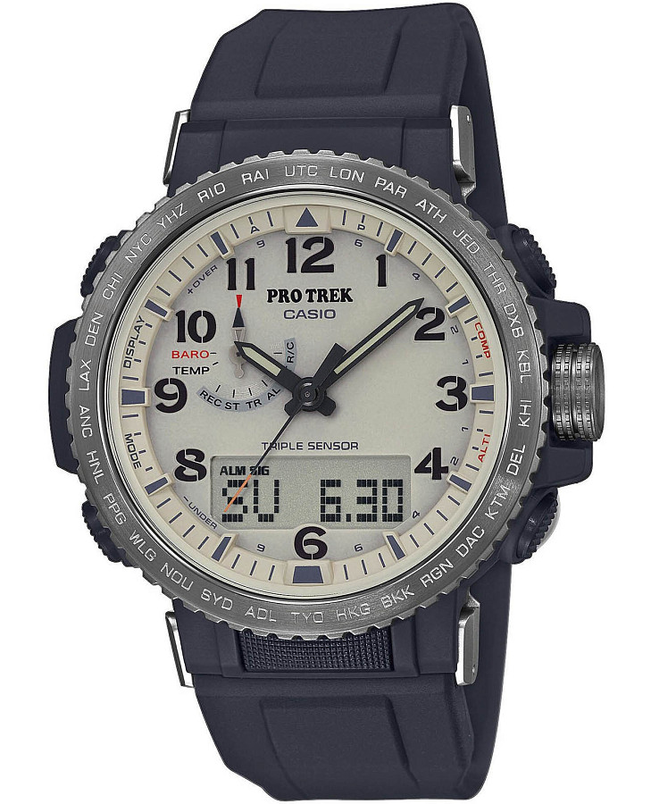 Часы Casio Pro Trek PRW-50Y-1B — мужские, бежевый