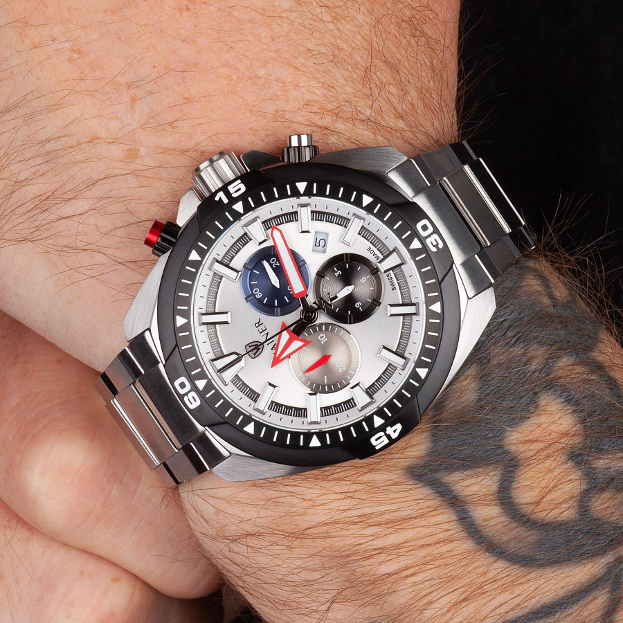 Часы Wainer Sport WA.15559-B — кварцевые, сталь металл