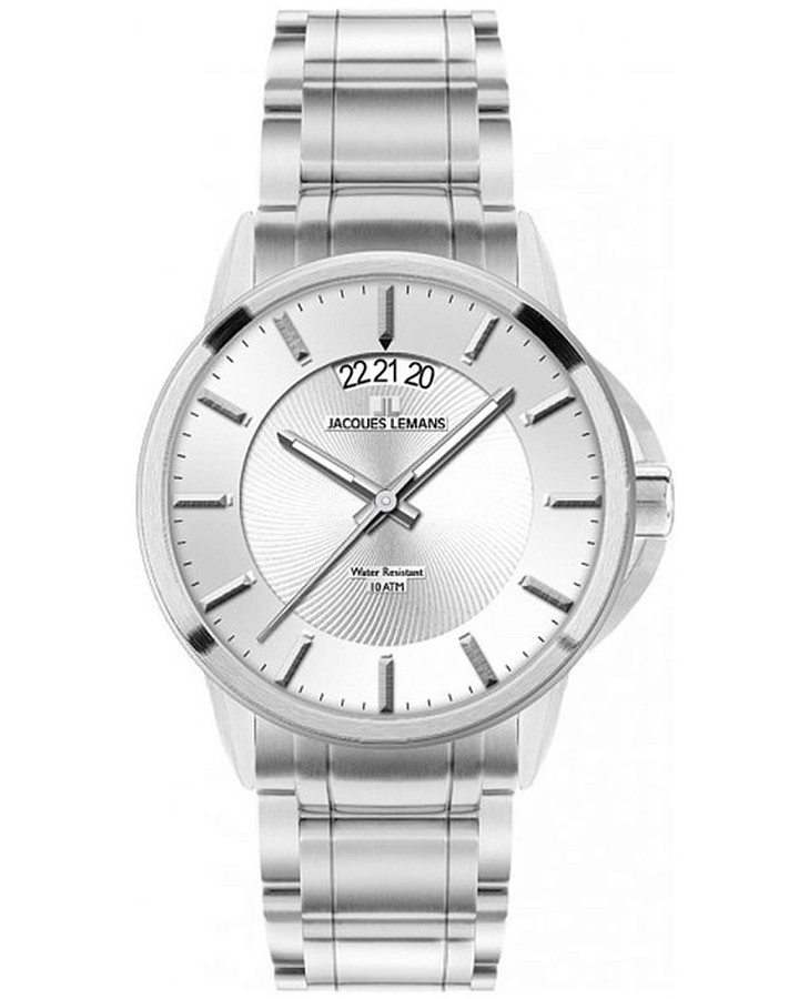 Часы Jacques Lemans Classic 1-1540E — мужские, серебристый
