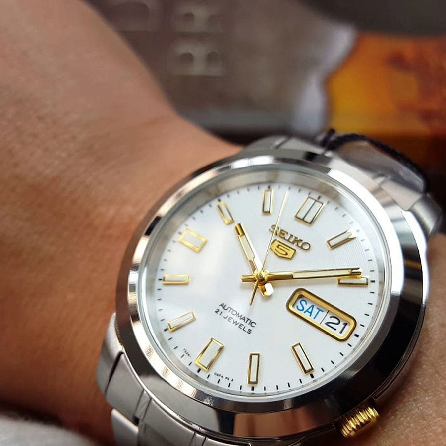 Часы Seiko 5 Regular SNKK07J1 — мужские, серебристый