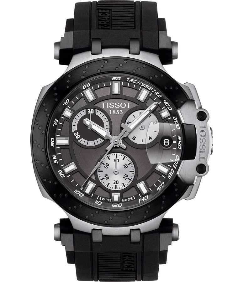 Часы Tissot T-Race Chronograph T115.417.27.061.00 — мужские, черный