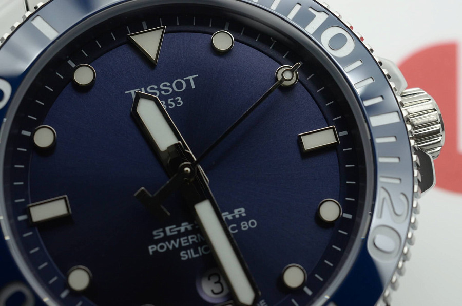 Часы Tissot Seastar 1000 Powermatic 80 T120.407.11.041.01 — синий, металл сталь