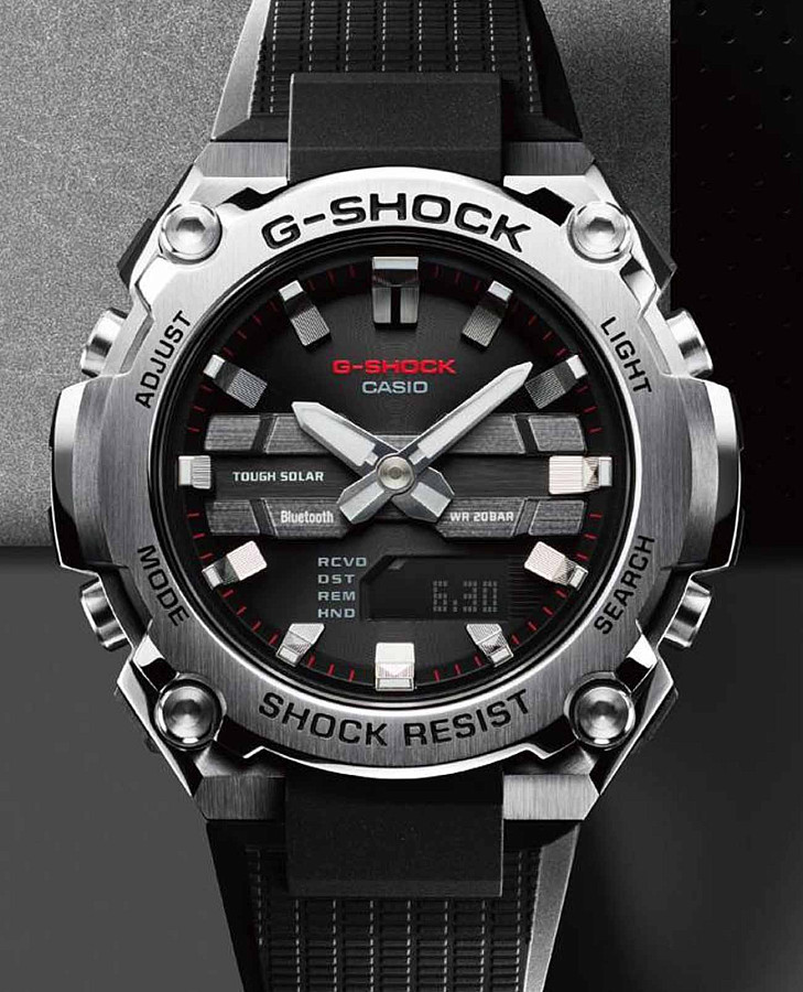 Часы Casio G-Shock GST-B600-1ADR (GST-B600-1A) — металл сталь, Япония