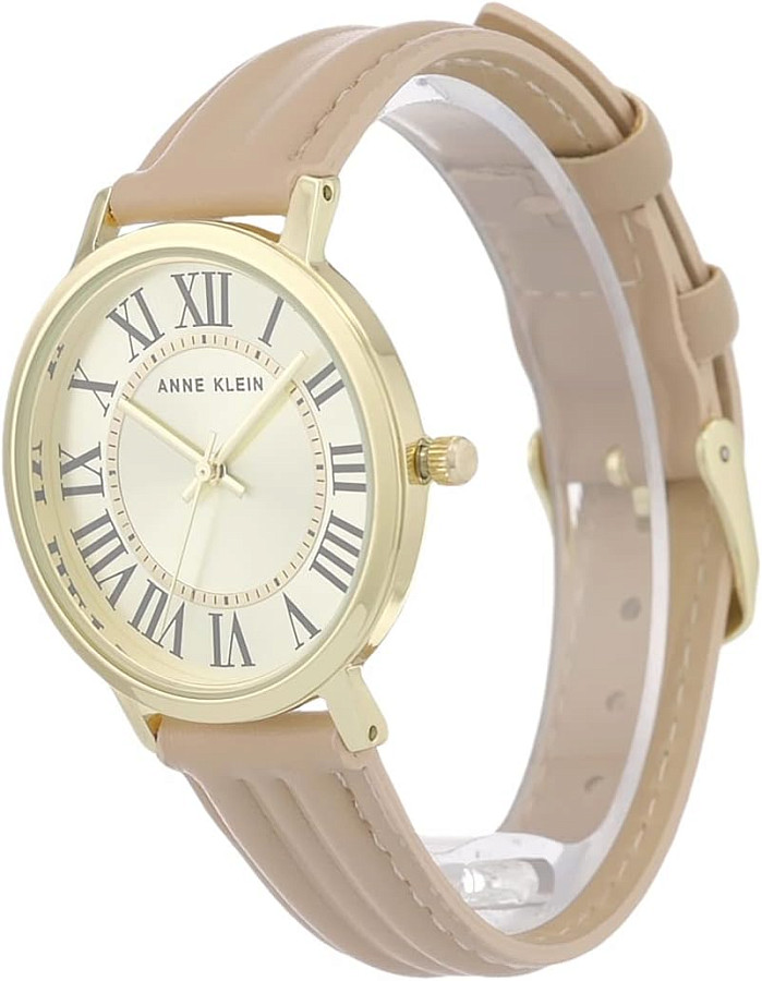 Часы Anne Klein Leather 3836GPTN — золотой, сталь металл