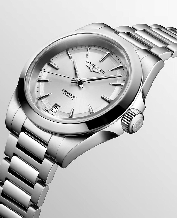 Часы Longines Conquest L3.430.4.72.6 — женские, нержавеющая сталь