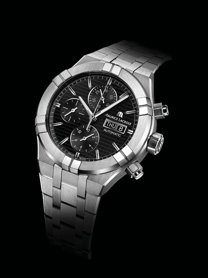 Часы Maurice Lacroix Aikon Automatic Chronograph AI6038-SS002-330-2 — Швейцария, механические