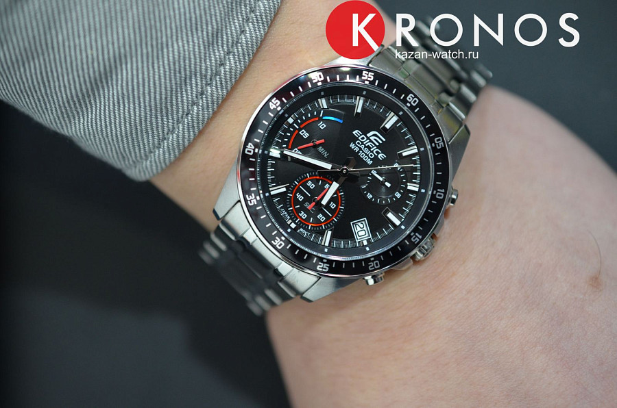 Часы Casio Edifice EFV-540D-1AVUDF (EFV-540D-1A) — нержавеющая сталь, мужские