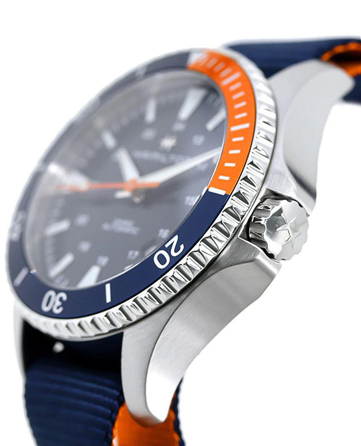 Часы Hamilton Khaki Navy Scuba Auto H82365941 — тканевый, мужские
