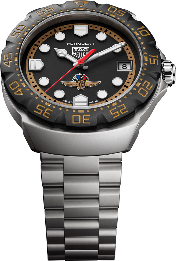 Часы TAG Heuer Formula 1 Solargraph x Indy 500 WBY111G.BA0042 — кварцевые, металл сталь