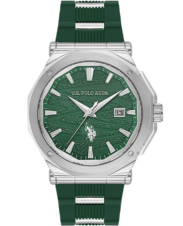 Часы U.S. Polo Assn. Fundamental USPA1107-03 — мужские, зеленый