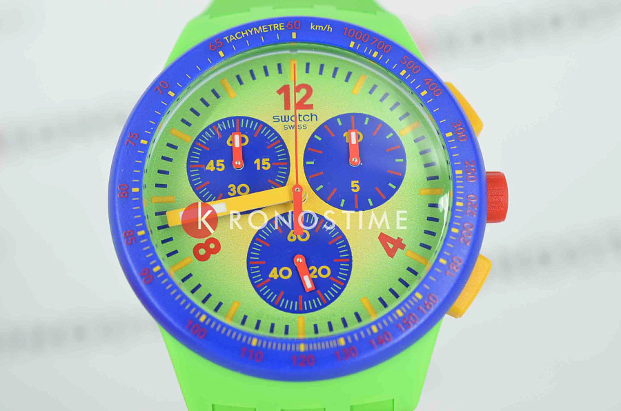 Часы Swatch Essentials SUSG101 — кварцевые, биокерамика