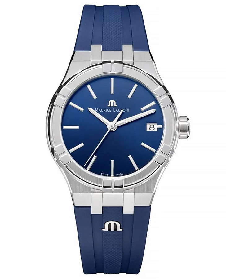 Часы Maurice Lacroix Aikon Quartz AI1106-SS000-430-4 — женские, синий