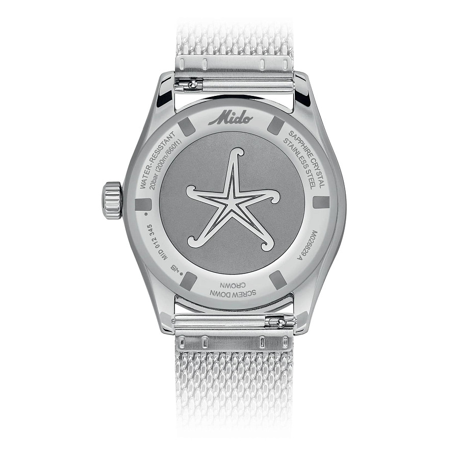 Часы Mido Ocean Star Decompression Worldtimer 200 M026.829.17.051.00 — мужские, черный