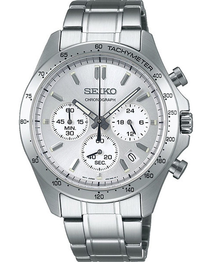 Часы Seiko Spirit Chronograph SBTR009 — мужские, серебристый