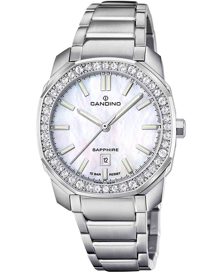 Часы Candino Lady Elegance Date C4756/7 — женские, перламутровый