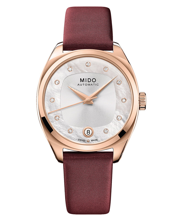Часы Mido Belluna Royal Lady M024.307.37.116.00 — женские, перламутровый