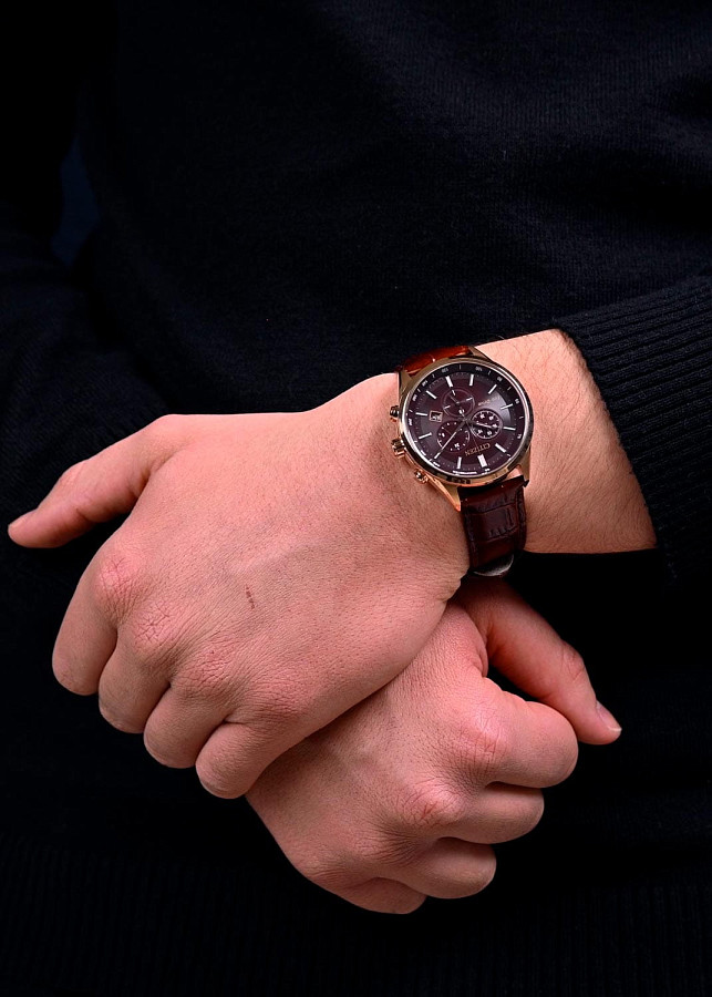 Часы Citizen Eco-Drive AT2573-07X — кварцевые, металл сталь