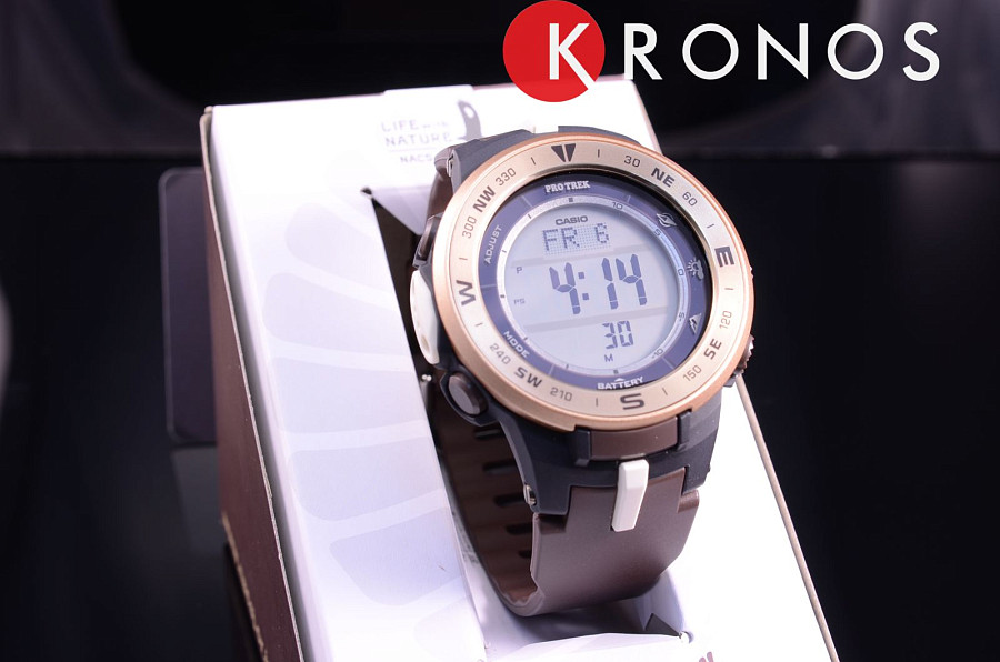 Часы Casio Pro Trek PRG-330GE-5J — пластик, мужские