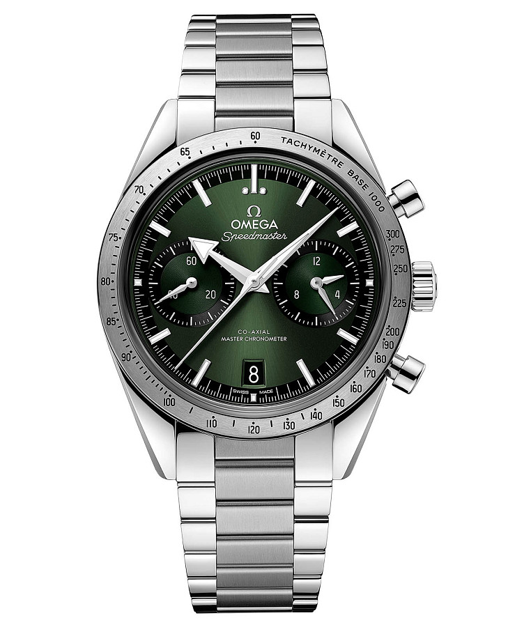 Часы Omega Speedmaster '57 332.10.41.51.10.001 — мужские, зеленый