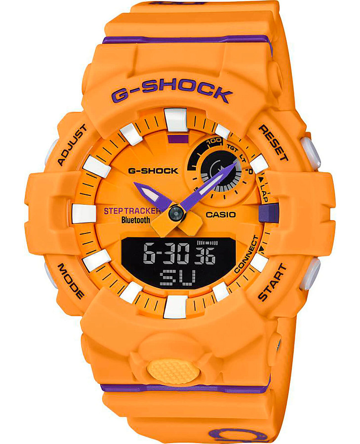 Часы Casio G-Shock GBA-800DG-9A — мужские, оранжевый