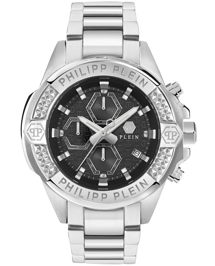 Часы Philipp Plein The $kull Chrono PWWFA0425 — мужские, черный