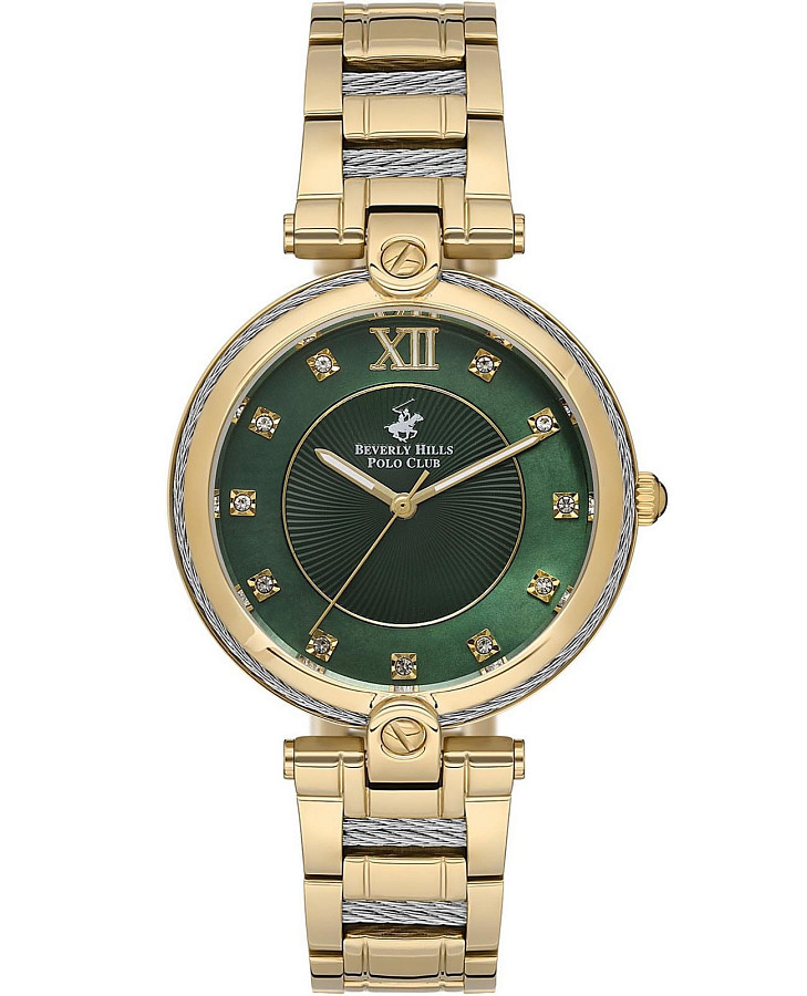 Часы Beverly Hills Polo Club BP3585X.120 — женские, зеленый