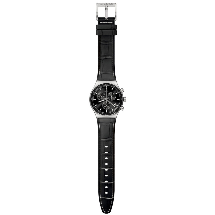 Часы Swatch I New Chrono YVS495 — черный, сталь металл