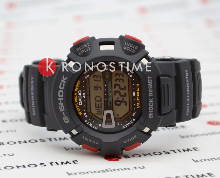 Часы Casio G-Shock G-9000-1VER — мужские, электронные