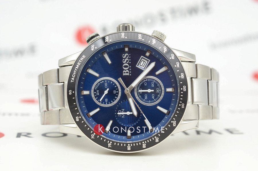 Часы Hugo Boss Rafale Blue HB1513510 — кварцевые, металл сталь