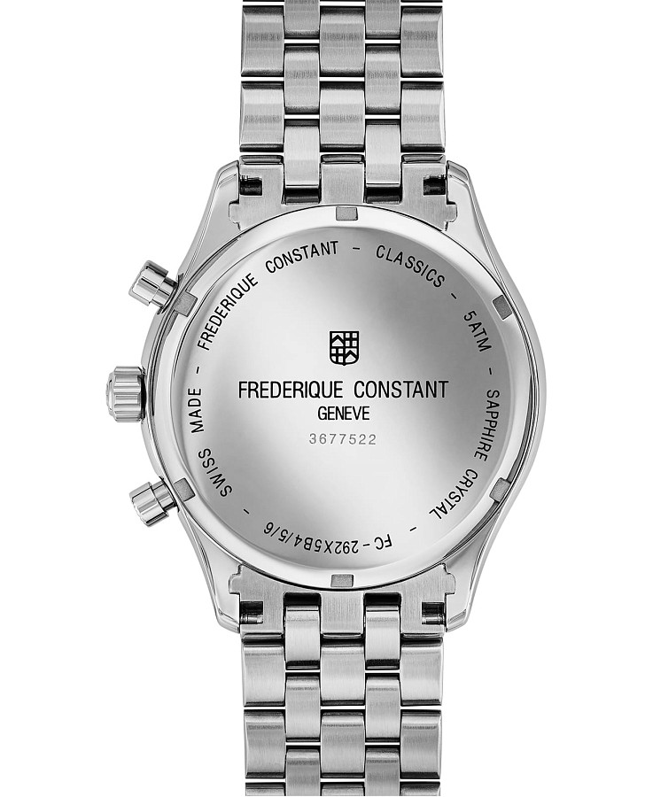 Часы Frederique Constant Classics Quartz Chronograph FC-292MG5B6B — сталь металл, Швейцария