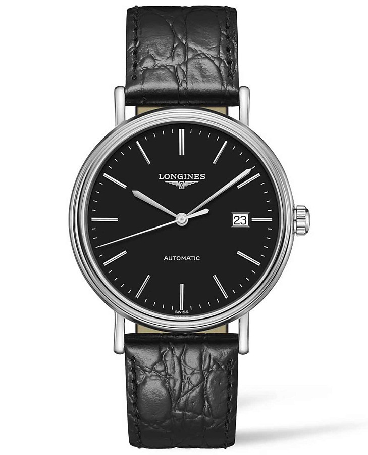 Часы Longines Presence L4.922.4.52.2 — мужские, черный