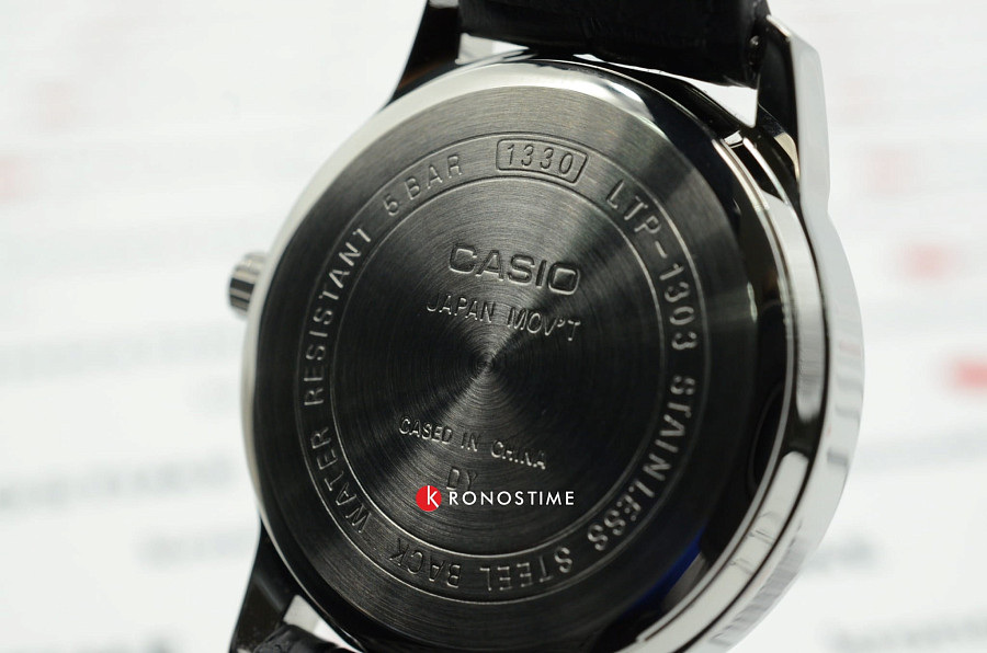 Часы Casio LTP-1303L-1A — черный, сталь металл