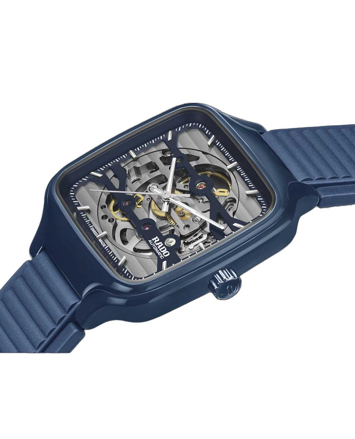 Часы Rado True Square Automatic Skeleton R27178205 — резина, мужские
