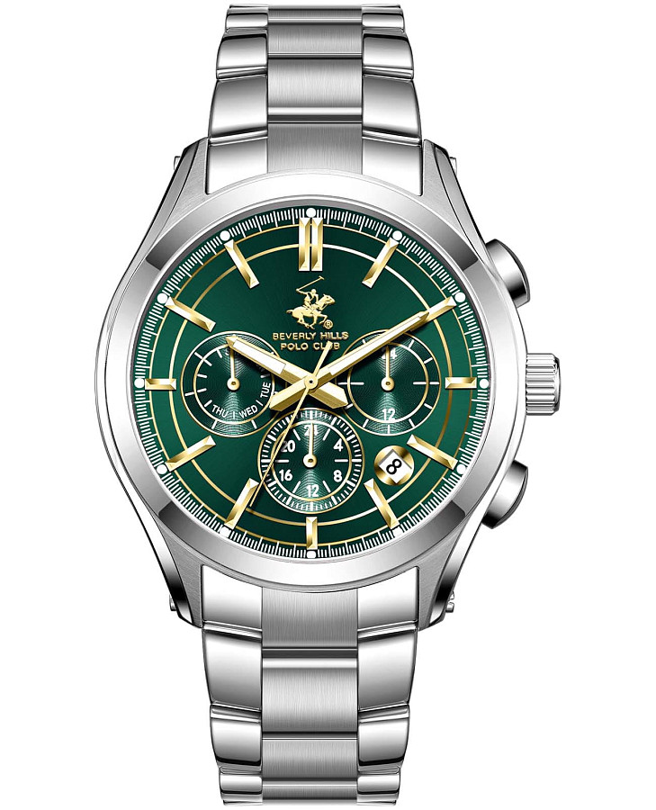 Часы Beverly Hills Polo Club BP3812X.370 — мужские, зеленый
