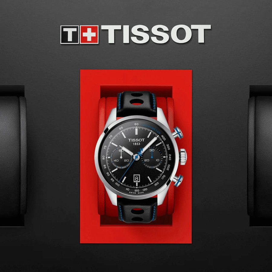 Часы Tissot Alpine On Board Automatic Chronograph T123.427.16.051.00 — черный, металл сталь