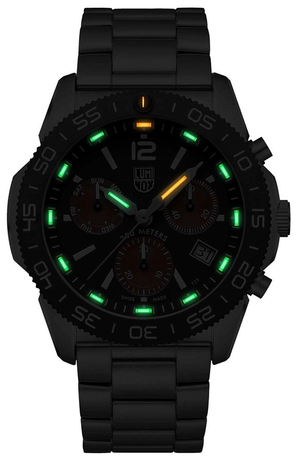 Часы Luminox Pacific Diver Chronograph XS.3155.1.M — кварцевые, сталь металл