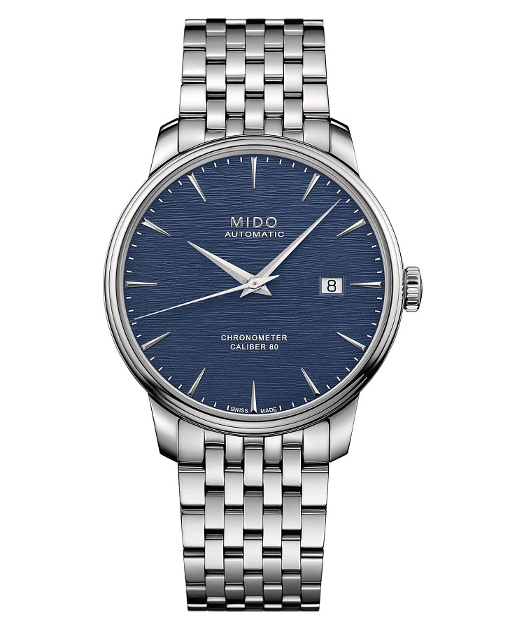 Часы Mido Baroncelli Chronometer Silicon Gent M027.408.11.041.00 — мужские, синий