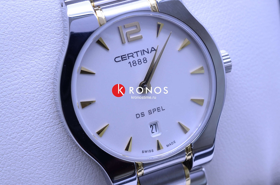 Часы Certina Lady Round C012.209.22.037.00 — белый, сталь металл