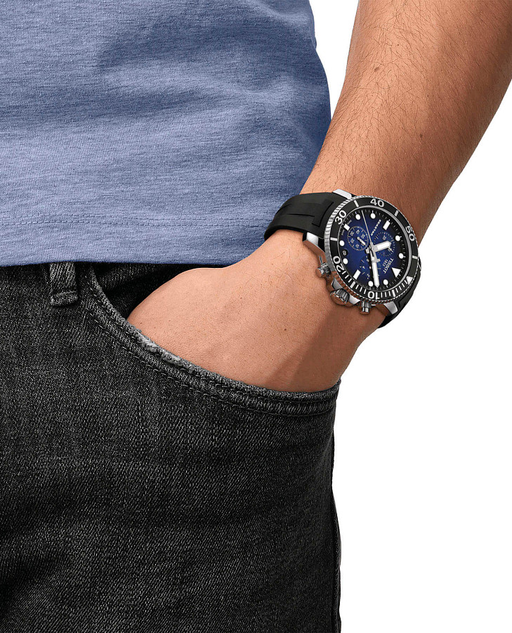 Часы Tissot Seastar 1000 Chronograph T120.417.17.041.00 — кварцевые, сталь металл