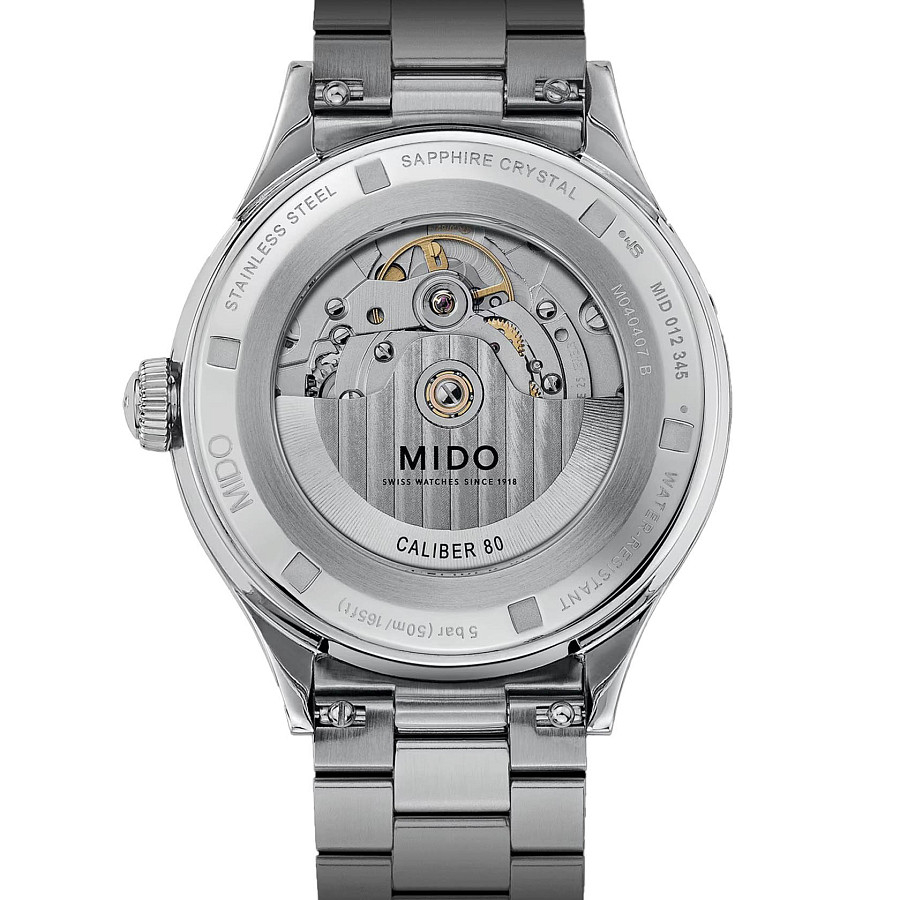 Часы Mido Multifort Patrimony Powerwind M040.407.11.041.00 — синий, сталь металл