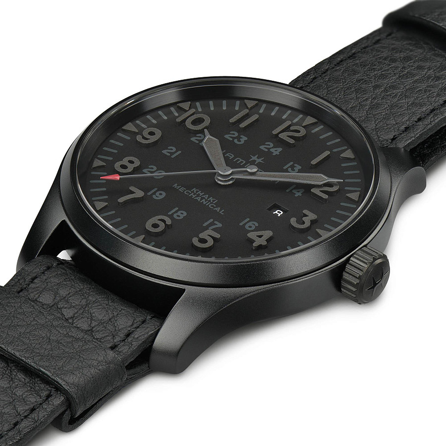 Часы Hamilton Khaki Field Mechanical H69809730 — сталь металл, Швейцария