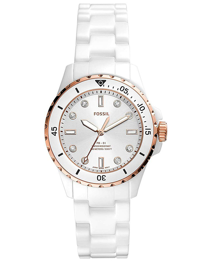 Часы Fossil FB-01 CE1107 — женские, серебристый